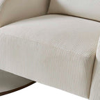 Richard Modern Solid Wood Rocking Chair with Lumbar Pillow