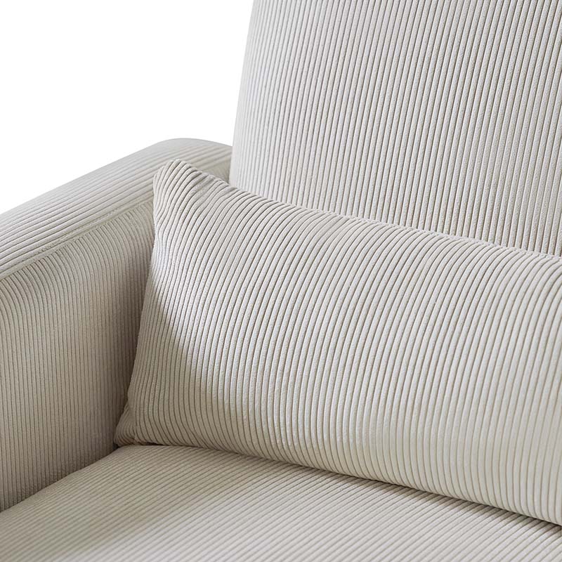 Richard Modern Solid Wood Rocking Chair with Lumbar Pillow