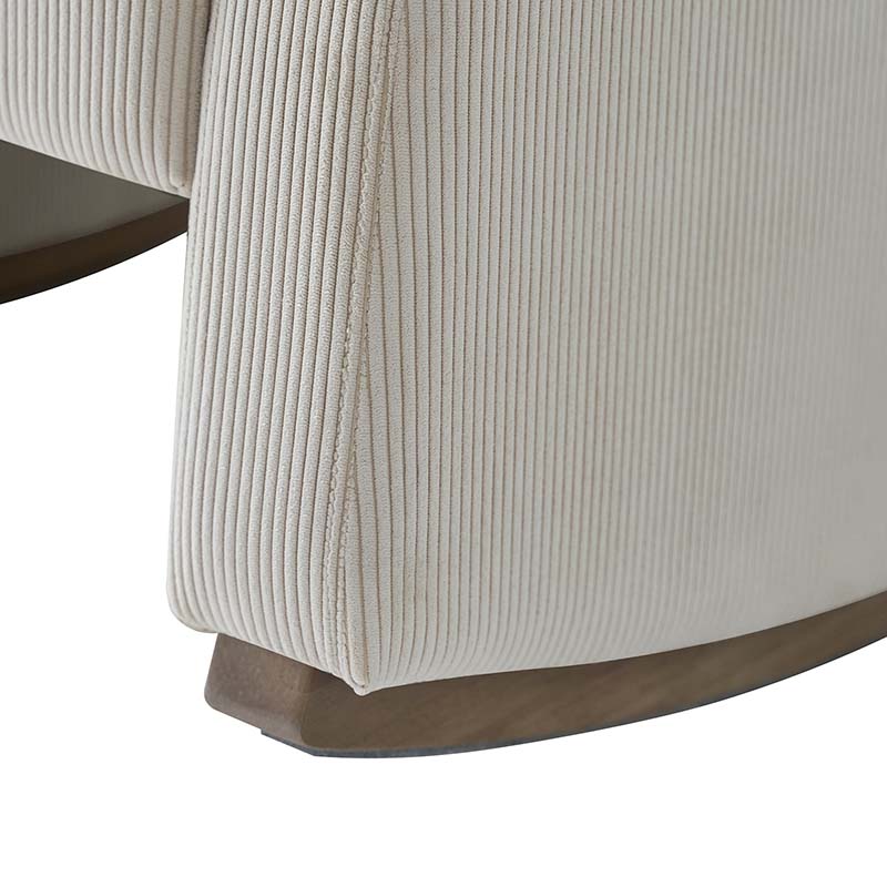 Richard Modern Solid Wood Rocking Chair with Lumbar Pillow