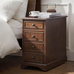 Roque Storage End Table with Hooded Wheels & Built-In Outlets(Optional Types)