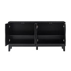 Kamu 60″ Wood Sideboard – Mid-Century Modern Storage Cabinet