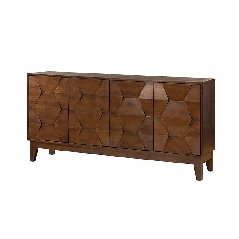 Kamu 60″ Wood Sideboard – Mid-Century Modern Storage Cabinet