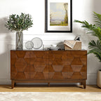 Kamu 60″ Wood Sideboard – Mid-Century Modern Storage Cabinet