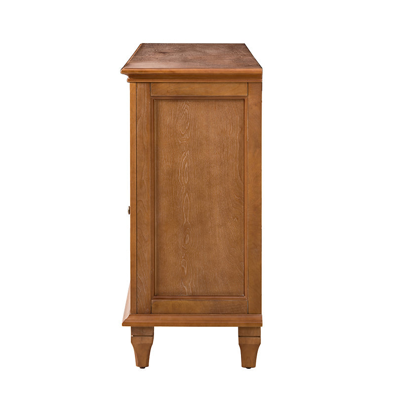 Raphael 58 Wide 3‑Drawer Sideboard – Modern Farmhouse Storage Cabinet With Solid Wood Legs