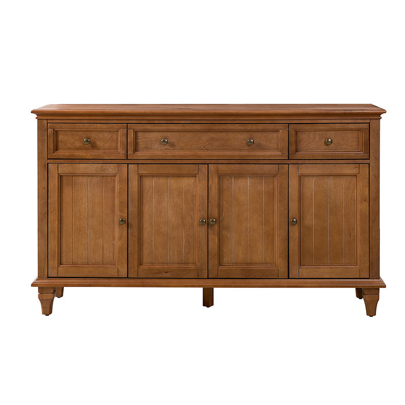 Raphael 58 Wide 3‑Drawer Sideboard – Modern Farmhouse Storage Cabinet With Solid Wood Legs