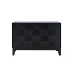 Kamu 45″ Wide 3-Door Sideboard – Modern Minimalist Storage Cabinet