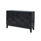Kamu 45″ Wide 3-Door Sideboard – Modern Minimalist Storage Cabinet