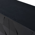 Kamu 45″ Wide 3-Door Sideboard – Modern Minimalist Storage Cabinet