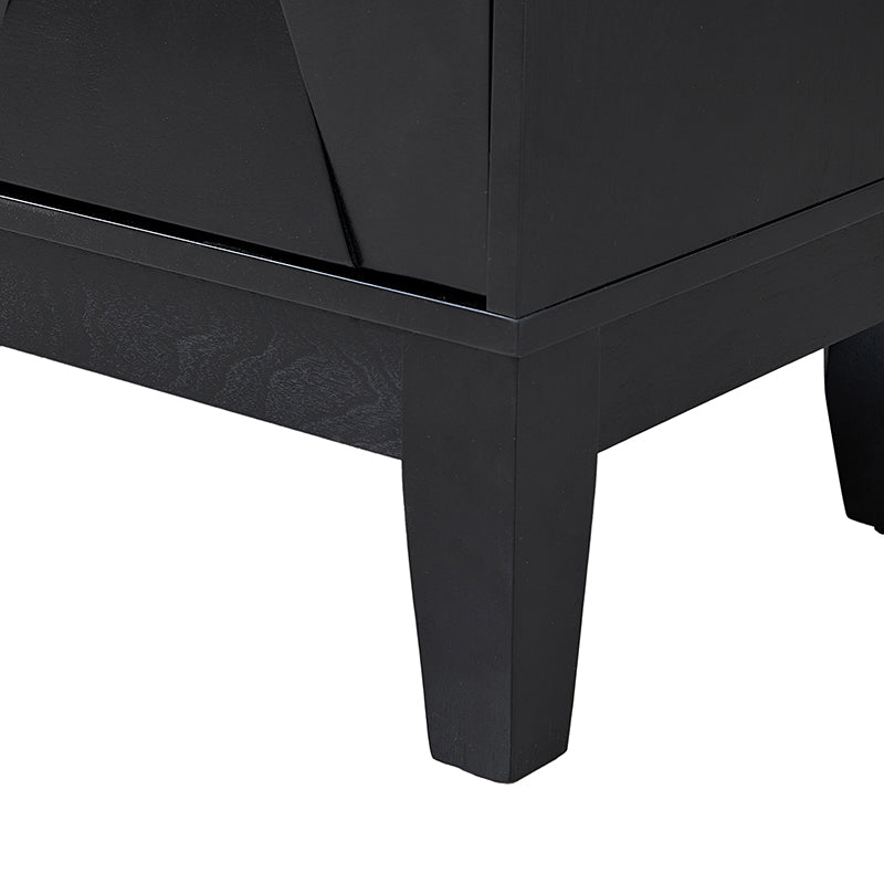 Kamu 45″ Wide 3-Door Sideboard – Modern Minimalist Storage Cabinet