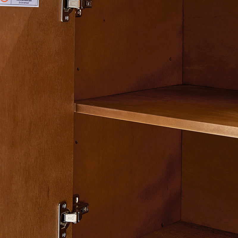 Kamu 45″ Wide 3-Door Sideboard – Modern Minimalist Storage Cabinet