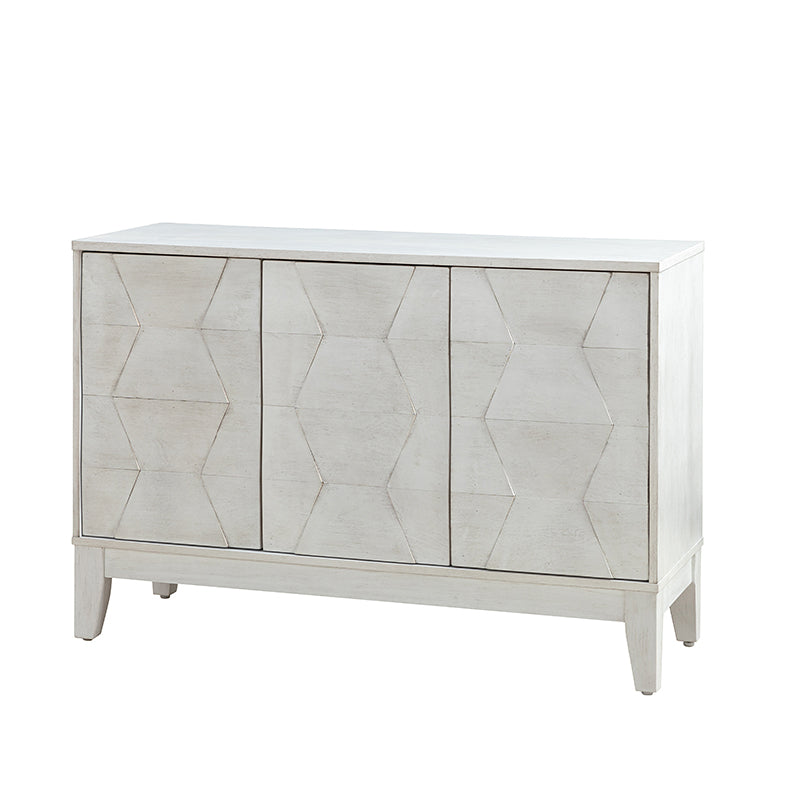 Kamu 45″ Wide 3-Door Sideboard – Modern Minimalist Storage Cabinet