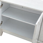 Kamu 45″ Wide 3-Door Sideboard – Modern Minimalist Storage Cabinet