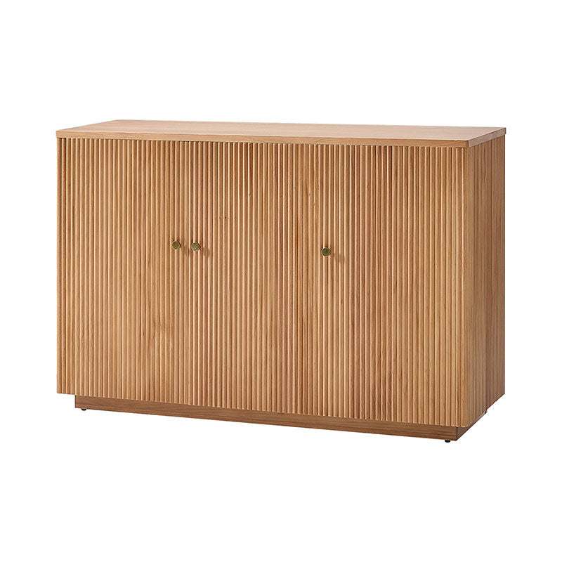 Mack Modern Fluted Solid Wood Sideboard with Elegant Storage Solution