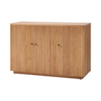 Mack Modern Fluted Solid Wood Sideboard with Elegant Storage Solution