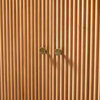 Mack Modern Fluted Solid Wood Sideboard with Elegant Storage Solution