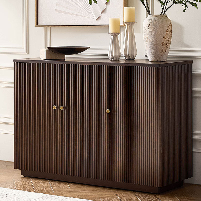 Mack Modern Fluted Solid Wood Sideboard with Elegant Storage Solution
