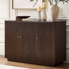 Mack Modern Fluted Solid Wood Sideboard with Elegant Storage Solution