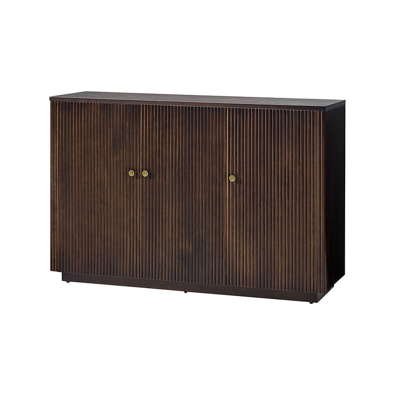 Mack Modern Fluted Solid Wood Sideboard with Elegant Storage Solution