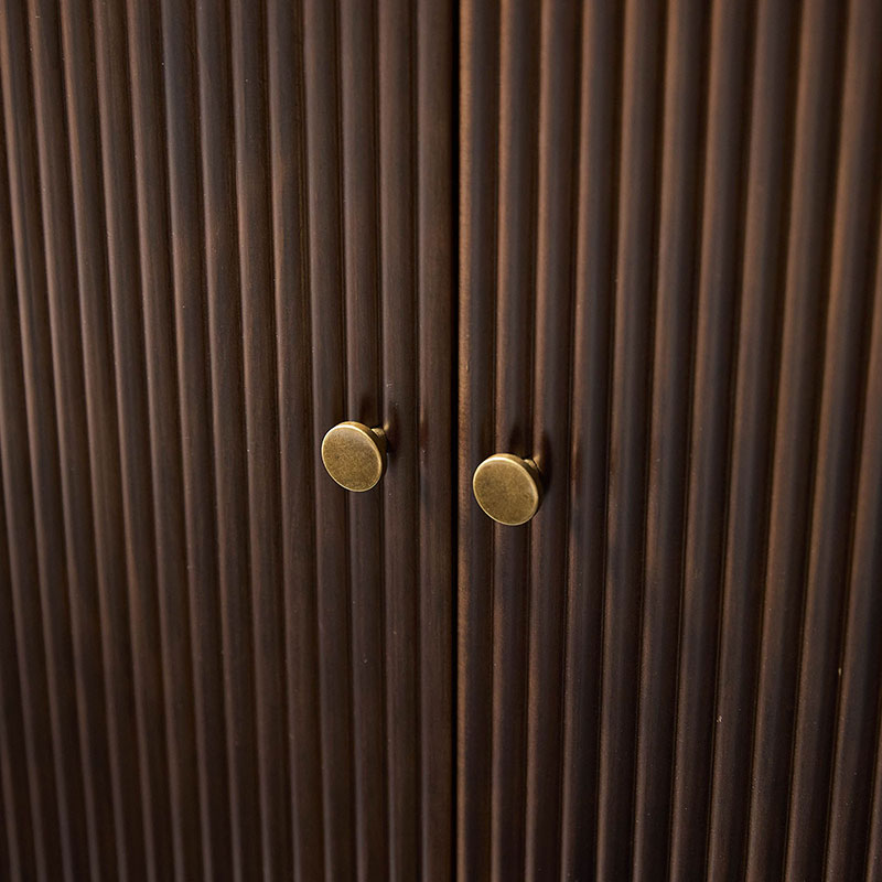 Mack Modern Fluted Solid Wood Sideboard with Elegant Storage Solution