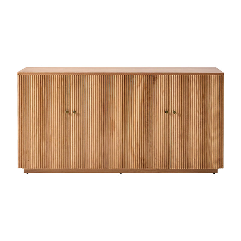 Mack Modern Fluted Solid Wood Sideboard with Elegant Storage Solution