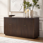 Mack Modern Fluted Solid Wood Sideboard with Elegant Storage Solution