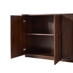 Mack Modern Fluted Solid Wood Sideboard with Elegant Storage Solution