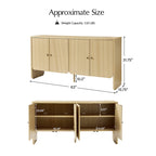 Paula Versatile Buffet Cabinet Sideboard with Adjustable Shelves, Cable Management