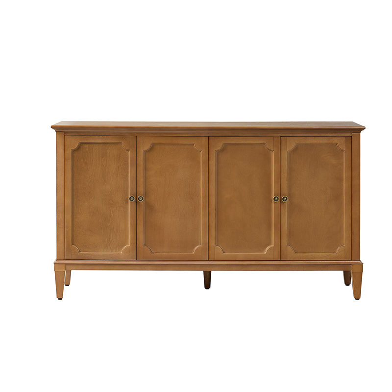Jane Wood Veneer Sideboard with Adjustable Shelves, Available in 2-Door or 4-Door Options