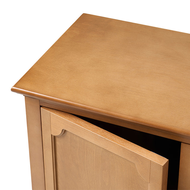 Jane Wood Veneer Sideboard with Adjustable Shelves, Available in 2-Door or 4-Door Options