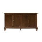 Jane Wood Veneer Sideboard with Adjustable Shelves, Available in 2-Door or 4-Door Options