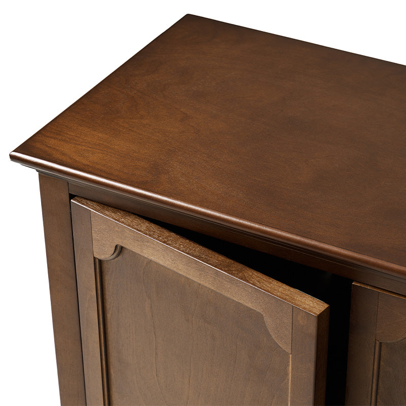 Jane Wood Veneer Sideboard with Adjustable Shelves, Available in 2-Door or 4-Door Options