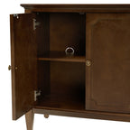 Jane Wood Veneer Sideboard with Adjustable Shelves, Available in 2-Door or 4-Door Options