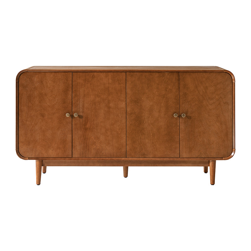 Alee 58 Inches Wide Mid-Century Modern 4-Door Sideboard With Adjustable Shelves