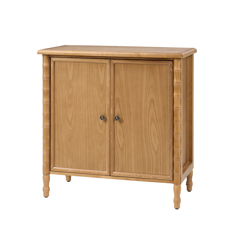 Deb 32 Wood Veneer Accent Cabinet with Adjustable Shelves, Modern Transitional Style