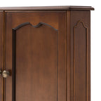 Hagen Traditional 2-Door Corner Cabinet – 30″ H Classic Wood Storage Cabinet with Decorative Molding
