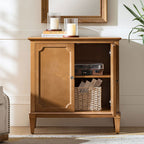 Jane Wood Veneer Sideboard with Adjustable Shelves, Available in 2-Door or 4-Door Options