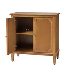 Jane Wood Veneer Sideboard with Adjustable Shelves, Available in 2-Door or 4-Door Options
