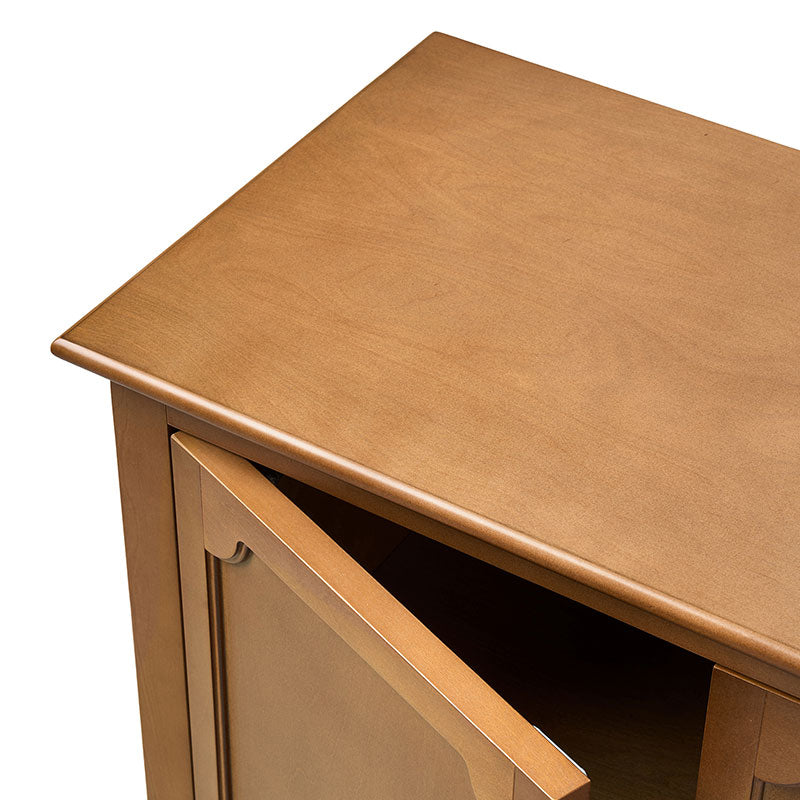 Jane Wood Veneer Sideboard with Adjustable Shelves, Available in 2-Door or 4-Door Options