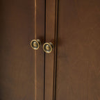 Jane Wood Veneer Sideboard with Adjustable Shelves, Available in 2-Door or 4-Door Options