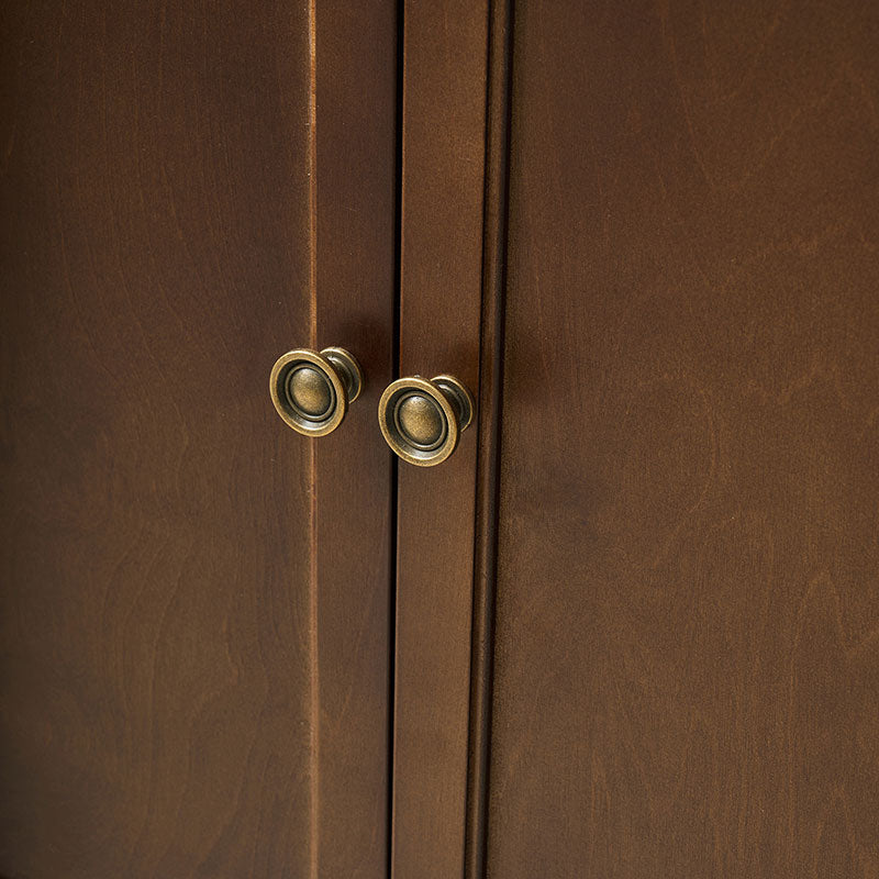 Jane Wood Veneer Sideboard with Adjustable Shelves, Available in 2-Door or 4-Door Options