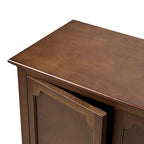 Jane Wood Veneer Sideboard with Adjustable Shelves, Available in 2-Door or 4-Door Options
