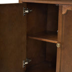 Jane Wood Veneer Sideboard with Adjustable Shelves, Available in 2-Door or 4-Door Options