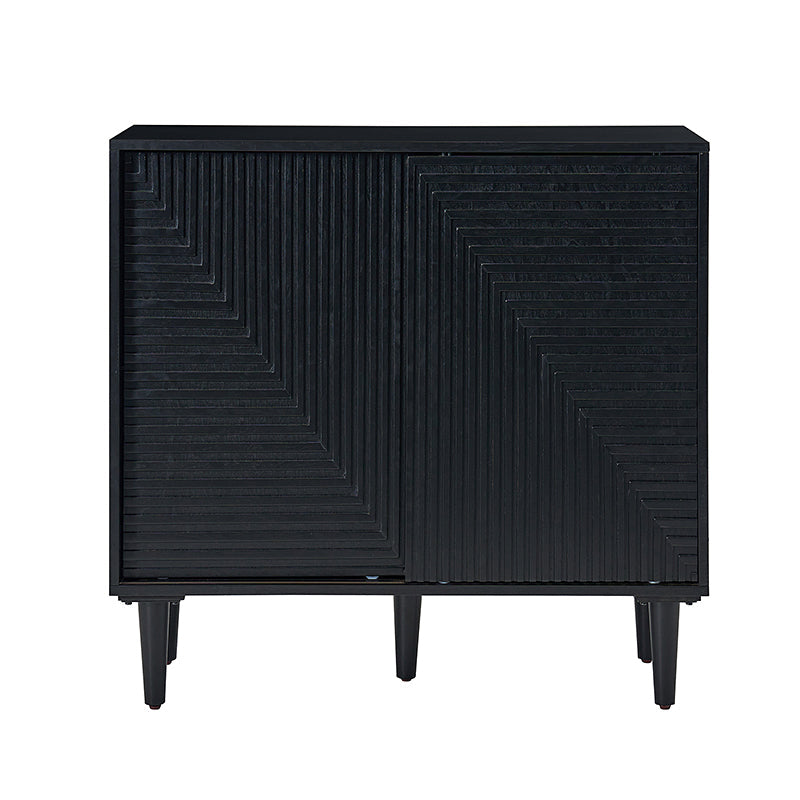 Archie 34 Tall 2-Door Accent Cabinet – Compact Multifunction Storage Cabinet for Entryway, Living Room or Bedroom