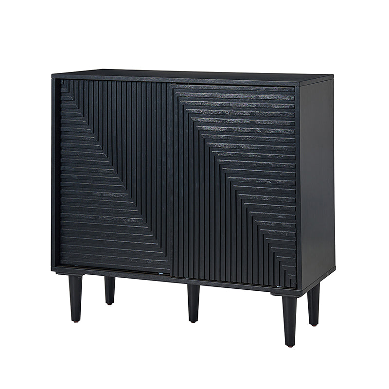 Archie 34 Tall 2-Door Accent Cabinet – Compact Multifunction Storage Cabinet for Entryway, Living Room or Bedroom