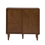 Archie 34 Tall 2-Door Accent Cabinet – Compact Multifunction Storage Cabinet for Entryway, Living Room or Bedroom