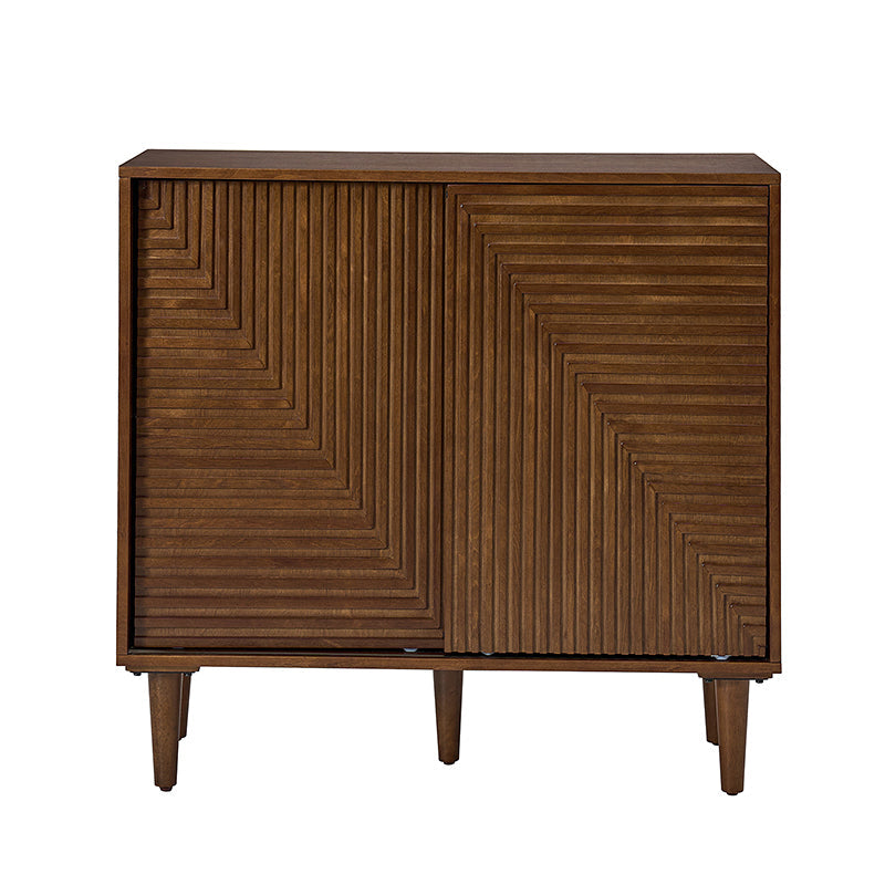 Archie 34 Tall 2-Door Accent Cabinet – Compact Multifunction Storage Cabinet for Entryway, Living Room or Bedroom