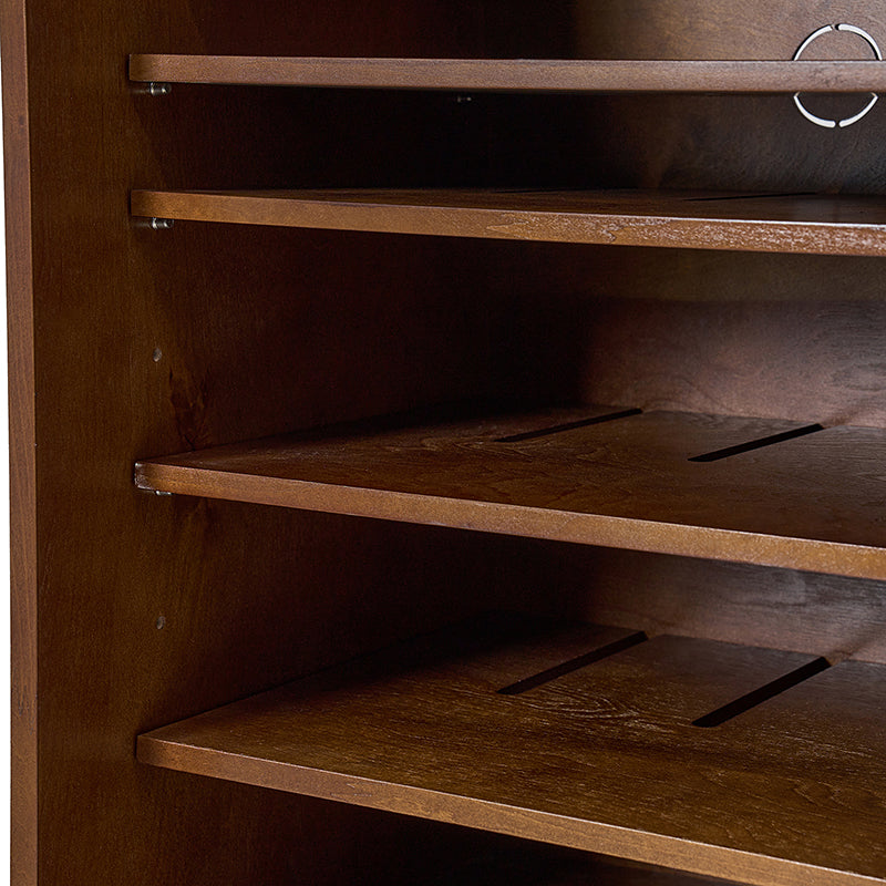 Archie 34 Tall 2-Door Accent Cabinet – Compact Multifunction Storage Cabinet for Entryway, Living Room or Bedroom