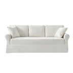 Rosetta Modern Slipcovered Sofa with Rolled Arms