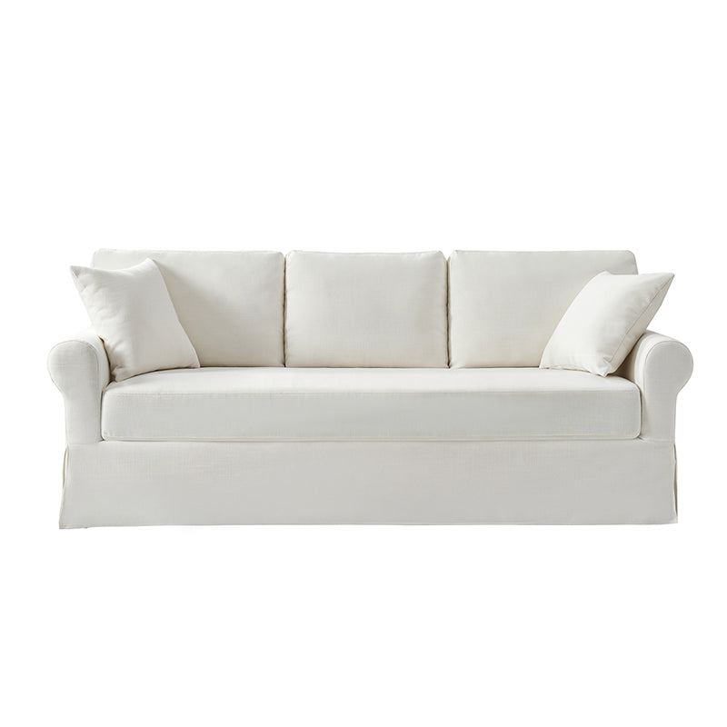 Rosetta Modern Slipcovered Sofa with Rolled Arms