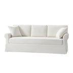 Rosetta Modern Slipcovered Sofa with Rolled Arms